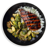 Teriyaki Chicken & Rice w/Roasted Brussels