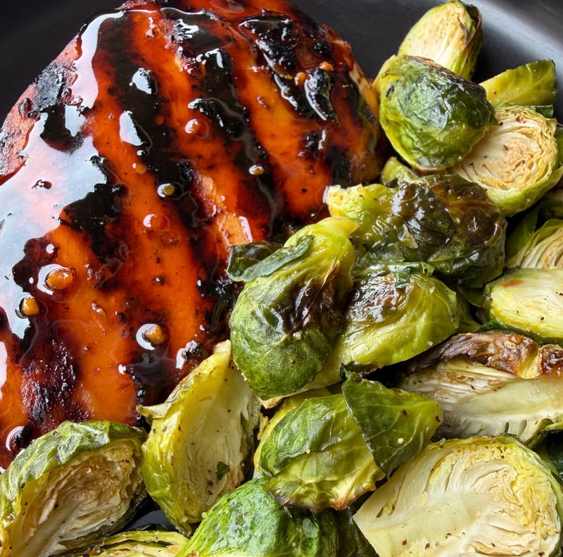 Teriyaki Chicken & Roasted Brussels